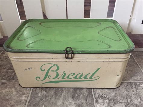 vintage metal roll top bread box|old fashioned metal bread box.